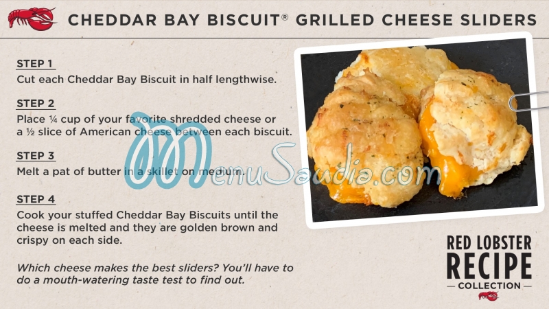 Red Lobster menu 